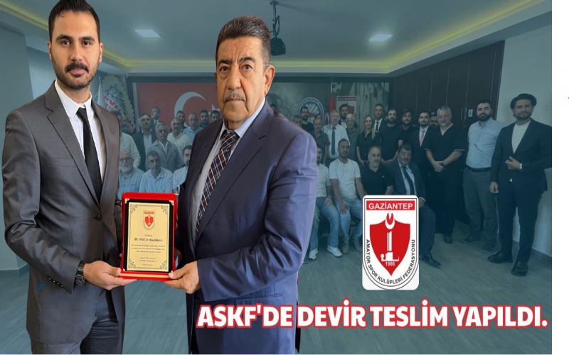 ASKF’de Devir Teslim Yapıldı.